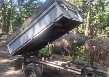 Przyczepa minitraktorek wywrotka 3stronny kiper hydrauliczny