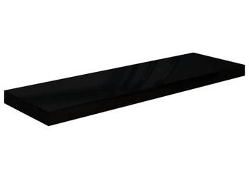 Półki ścienne 4 szt. wysoki połysk czarne 80x235x38 cm WM-323774