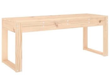 Ławka ogrodowa 110x38x45 cm lite drewno sosnowe WM-825093