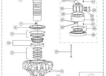 Obrót rotator INDEXATOR IR 25 - nowy, części, uszczelnienia