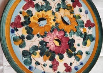 Talerz na ścianę ręcznie malowany