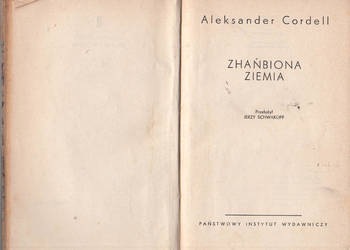 (02075) ZHAŃBIONA ZIEMIA – ALEKSANDER CORDELL