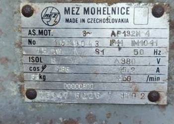 Silnik elektryczny MEZ MOHELNICE 7,5 kw  sprawny
