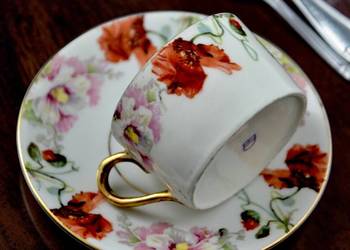 WYPRZEDAŻ Filiżanka maki Suhl Erdmann Schlegelmilch ok.1910r unikalna