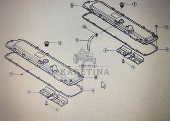 CLAAS 00 1146 477 0/Claas pokrywa głowicy cylindra/Claas Arion 640 600