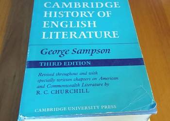 The concise Cambridge history of English literature George Sampson 1970