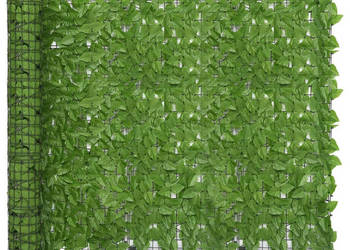 Parawan balkonowy zielone liście 600x150 cm WM-315506