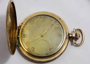 Zegarek kieszonkowy rok 1927 mechaniczny Gold Double kolekcjonerski