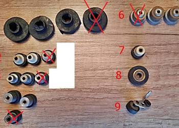 Rolki podkładki rolka do gramofonu magnetofonu dawna elektronika