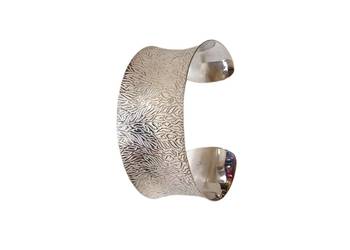 7553. Srebrna Szeroka Grawerowana Bangle.