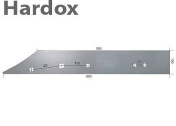 Płoza długa HARDOX L1123/P części do pługa GASSNER