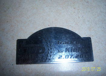 Tabliczka zlotowa classicauto cup 2011 Kielce  mała