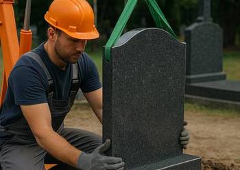 Tablice na grób, nagrobne na pomnik z montażem Cmentarz, Wrocław, cennik