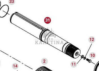 Valtra S274 S294 S324 S394 Fendt S927 S930 S933 S939 Wał Tylnej Osi 934152…