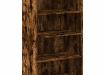 Wysoka szafka przydymiony dąb 70x41x124 cm WM-846408