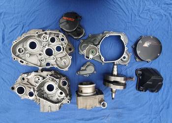 Części KTM EXC-R 530 2008r. kartery, wał, cylinder, oslony