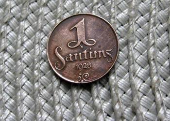 Łotwa 1 Santim 1928r