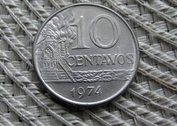 Brazylia 10 Centavos 1974 - Ładna
