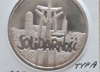 100 000 zł Solidarność 1990 r. nr. 3 - mennicza typ A