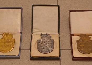 zestaw medali/plakiet NAGRODA WOJEWÓDZKA ZA OSIĄGNIĘCIA W HODOWLI BYDŁA