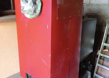 Piec na ekogroszek i drewno , 3 sezony , komplet montażowy 25 kW 2 dmuchawy