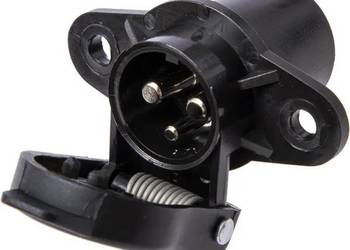 Gniazdo 3-biegunowe z bolcami męskie