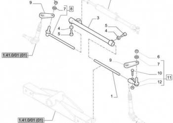 New Holland T6010 T6090 T6070 Rurka 37.98'' length 81863800