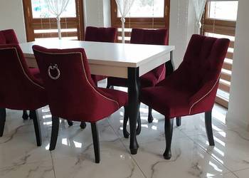 Krzesło z kołatką chesterfield hampton glamour tapicerowane