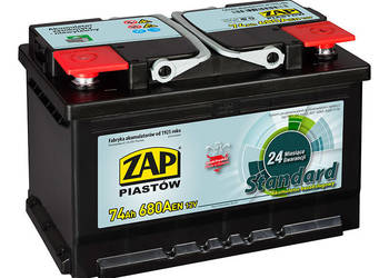 Akumulator ZAP Standard 74Ah 680A PRAWY PLUS