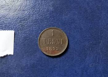 Stare monety 1 penni 1892 Finlandia