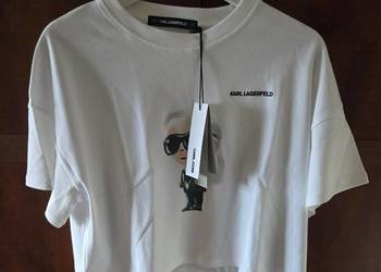 Biały T-shirt Karl Lagerfeld, rozmiar XS