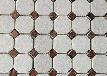Mozaika Marmurowa CRISTAL WHITE/ALICANTE 30,5x30,5x1 poler