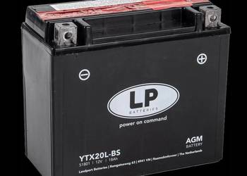 Akumulator motocyklowy 18Ah 250A Landport YTX20L-BS 12V