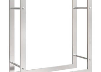 Stojak na drewno opałowe 80x28x86 cm stal nierdzewna WM-357862