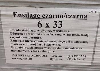 Folia Kiszonkarska 6x33 czarno-czarna, niemiecka