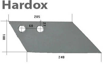 Dłuto 100hektarów HARDOX 702121/L części do pługa ROWER