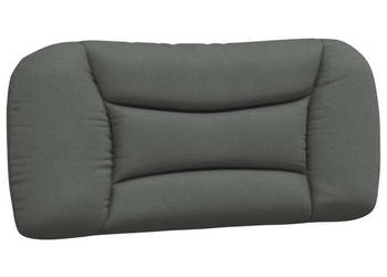 Poduszka na wezgłowie ciemnoszara 80 cm tkanina WM-374526