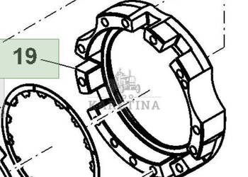 John Deere 8130 8230 8330 8430 8530 Obudowa Skrzyni Biegów IVT CZĘŚĆI R225…