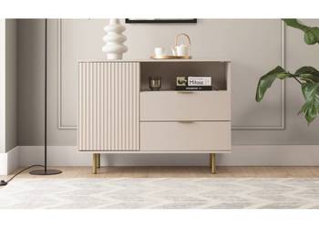 Komoda Nubia 107 cm Czarny mat lub Kaszmir Darmowa dostawa
