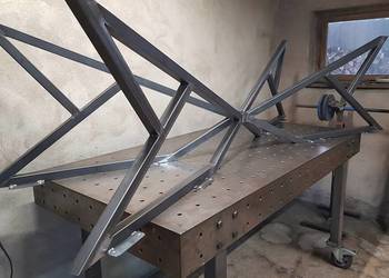 Metalowe nogi podstawa PAJĄK GWIAZDA NA WYMIAR loft mal.PROSZKOWO 240 x 90