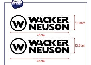 Wacker Neuson Naklejki 2szt 45x12,5cm Logo Nalepka Grafika