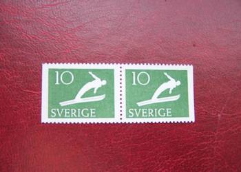 Szwecja 1953 MNH Mi. 379 Sport Narciarstwo 2x