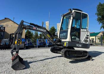 Minikoparka TEREX TC16 z 2014r Ładna 1720kg rozsuwane podwozie długie ramie