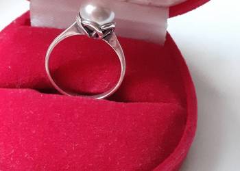 Pierścionek z perłą 925 Pierścionek z perłą 925