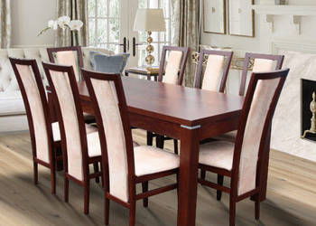 Stół Dębowy LEONARDO + 6 krzeseł Włoskich