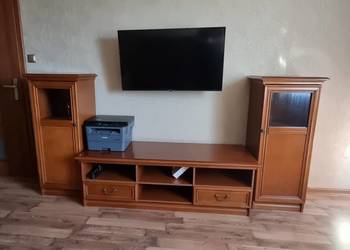 ZESTAW MEBLI DO SALONU POKOJU szafka RTV regał komoda słupek witryna