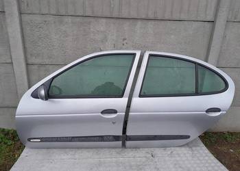 RENAULT MEGANE I HB. 95-02r. KOMPLETNE DRZWI LEWE PRZÓD + TYŁ MV640