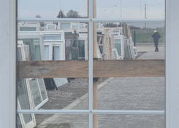 OKNA KacprzaK Witryna 80X220 FIX Używany PCV Plastikowy