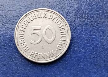 Stare monety 50 fenig 1950 J NIemcy Stare monety 50 fenig 1950 J NIemcy