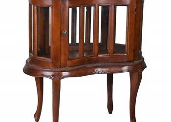 Drewniany Piękny Nerka Barek na Alkohol + Taca - Owal